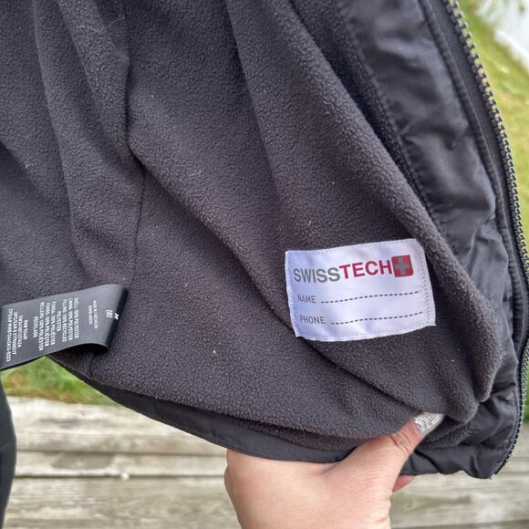 Swiss Tech Kids’ Snow Ski Suit Bib Overalls Pants Coat Black Winter Sz M 8 - Picture 3 of 9